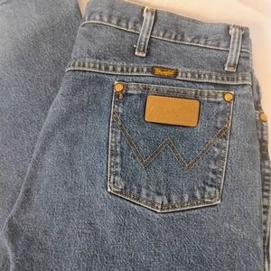 Vtg Wrangler Cowboy Cut Blue Jeans Mens 38x30 Western Rodeo 936DSD Dark Wash C